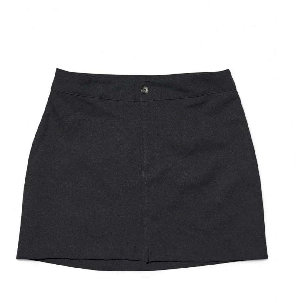 Y2K Black Mini Skirt Small Low Rise Straight Made in USA Classic Y2K
